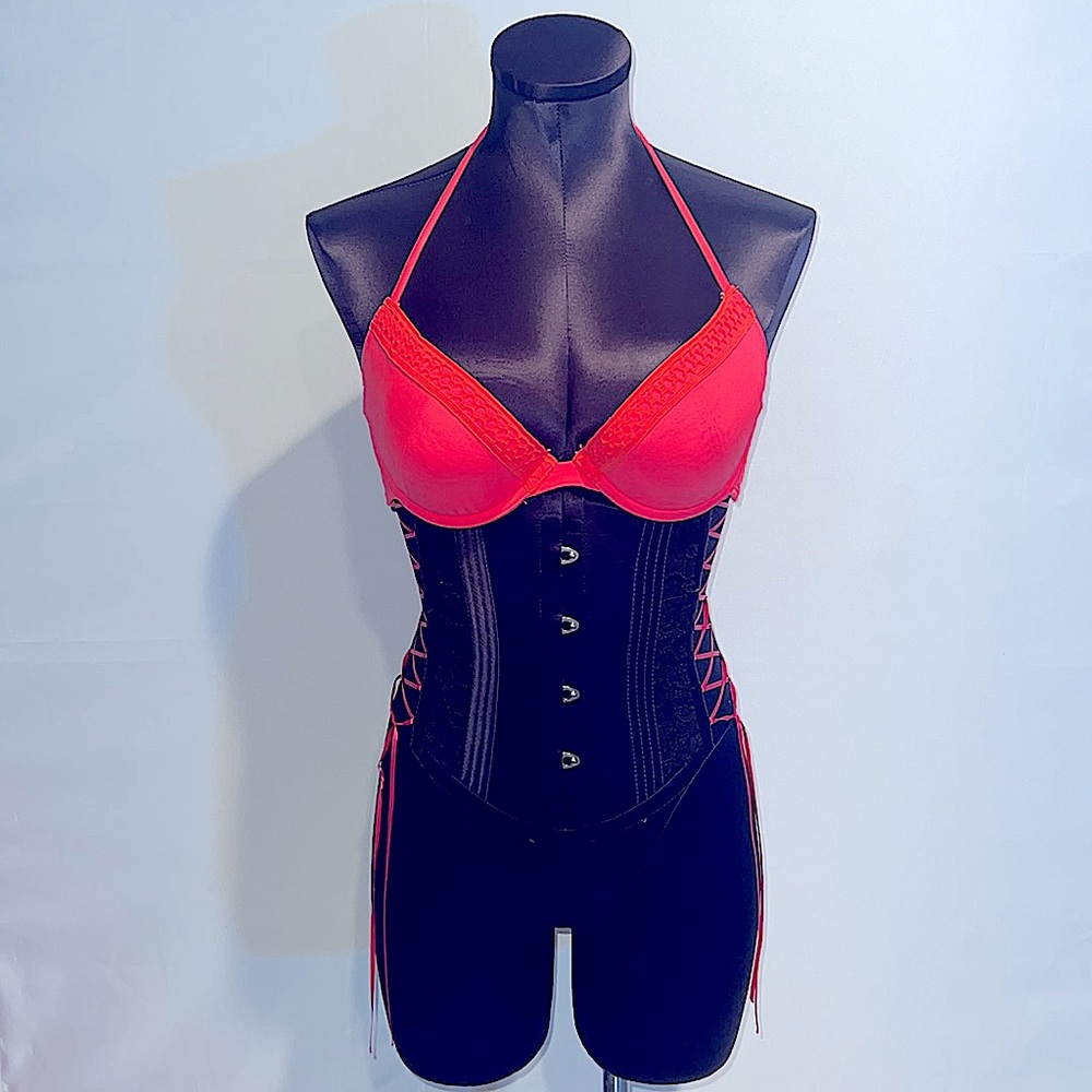 H&M Neon Salmon Bikini Top!